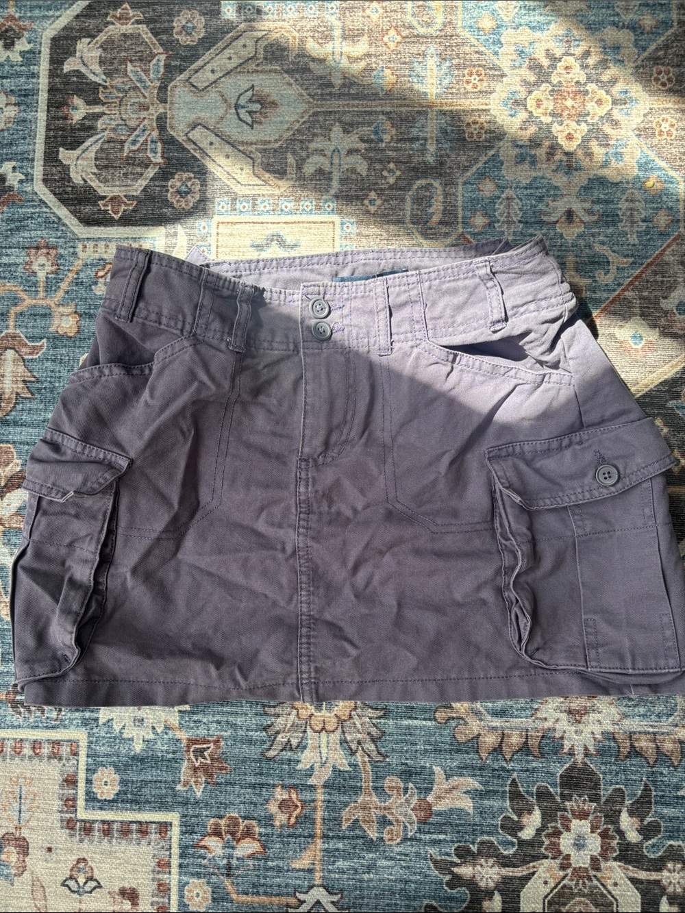 Brandy Melville Purple Cargo Skirt